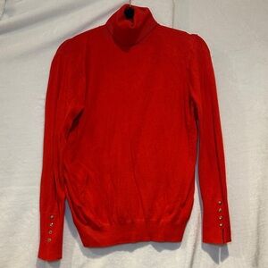 Zara Vibrant Red Turtleneck Sweater